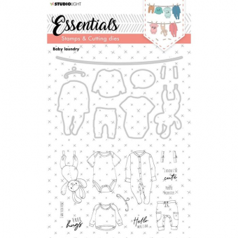 Studio Light • Essentials stempel & snijmallen Baby laundry (SL-ES-SCD23)